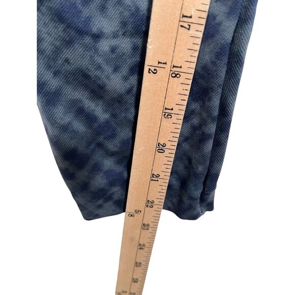 Spanx Blue Tie Dye Look at me now High Wiasted Seamless cropped Legging sz 1X - Picture 7 of 8